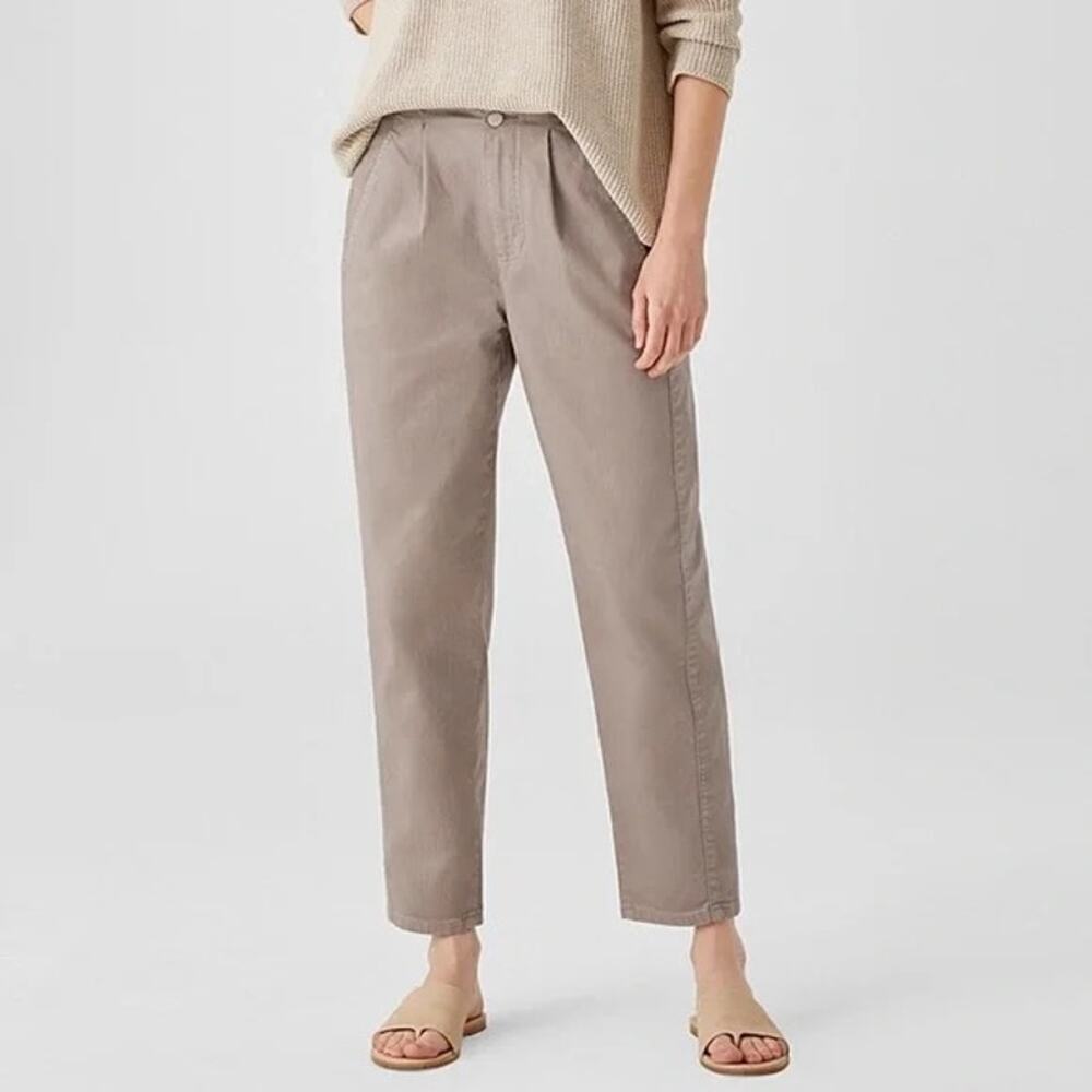Eileen Fisher Organic Cotton Denim Tapered Pant Easy Fit Ankle Length Plus 22
